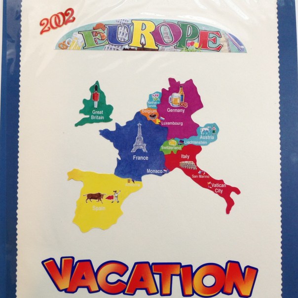 Europe Vacation Title Page