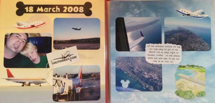 Disney Vacation 2008: Flight to Orlando, FL