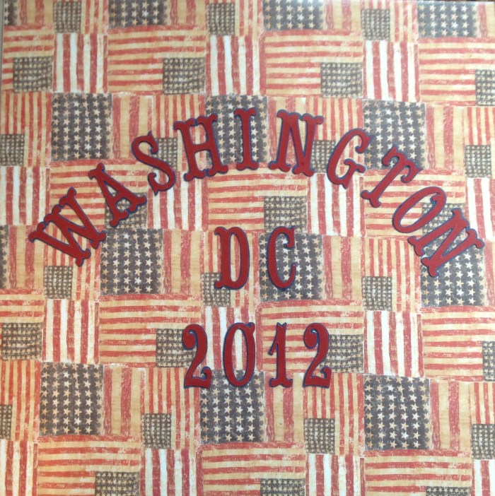 Washington DC 2012 - Title Page