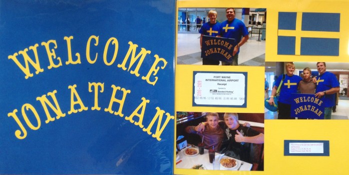 2012: Airport Arrival of Exchange Student - Jonathan