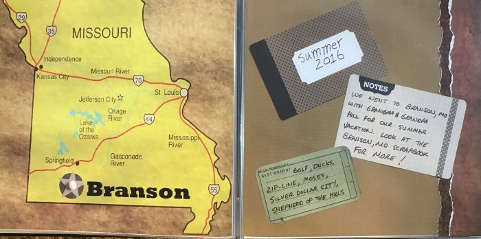 2016: Teaser Page for Summer Vacation - Branson, MO